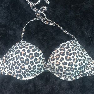 Cheetah bathing suit top